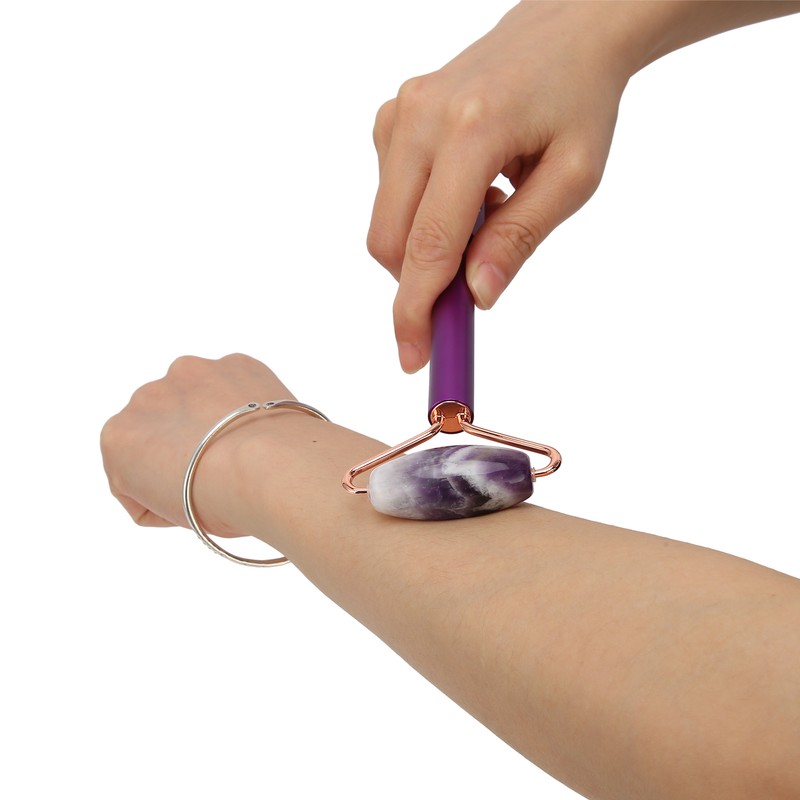 Germanium Stone Facial Massage Roller 2 in 1 Facial Skincare