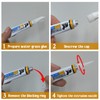 WAN2TLK Aquarium Glue, Clear Reef Glue with Tweezers, Instant Aquarium