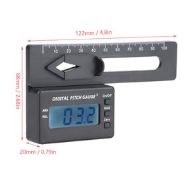 Akozon RC Accessories LCD Display Electronic Digital Pitch Gauge Helicopter Model for Family