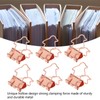 100Pcs Binder Clips Hollow Penguin Shape Sturdy Metal Small Binder