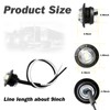 AOXLFU 40Pcs 3/4 Inch White 3-LED Mini Marker Lights for