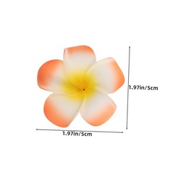 FRCOLOR 30pcs Hawaiian Plumeria Hair Clips with Sturdy Hold Lightweight Artificial Floral Hairpins for Women Beach Parties Luaus Festivals and Bridal Styles