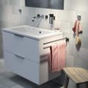 Tiger Dock, Towel hook large, Brushed stainless steel, 32x49x49mm