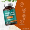 Psyllium Husk Capsules with Acidophilus Probiotic 5000mg | Fiber Supplement