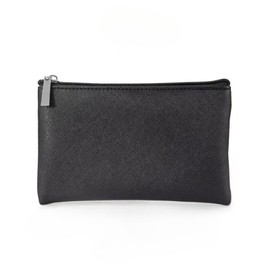 HUTUYIYI Small Makeup Bag for Purse,Travel Makeup Bag with Zipper,Pu Leather Makeup Pouch,Cosmetic Bags for Women,Travel Make Up Bag - Purple (1, Black)