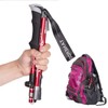 250G ultra-light hiking stick folding aluminum mountaineering stick mountaineering pole Mountaineering Blue = Short (110cm)