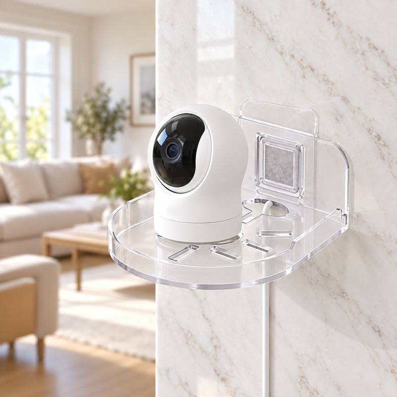 2PCS Wall Mounted Camera Bracket Adhesive, No Drilling, Household Indoor