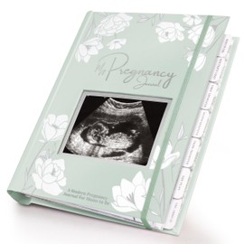 Pregnancy Journal, Pregnancy Announcements - 80 Pages Hard Cover Baby Books For Mom To Be Gift, Baby Memory Book Keepsake, Gender Reveal Gifts For New Moms, Shower & Registry (Sage)