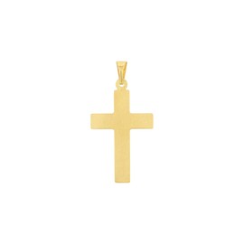 Amor 2013522 Unisex Unisex Pendant Gold Cross Comes in Jewellery Gift Box, Gold, No Gemstone