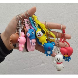 K&H Set De 8 Llaveros Bts Bt21 Line Friends Kpop Coreano