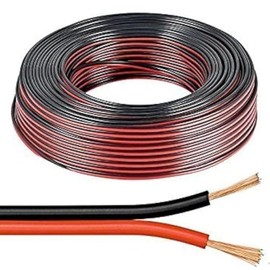 electrosmart 10m Red/Black 2 x 0.50mm Speaker Cable Ideal for Car Audio & Home HiFi