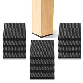 CHUNZEXI Non Slip Furniture Pads - 12 Premium Furniture Grippers Self Adhesive Rubber Furniture Feet, Anti Slide Furniture Hardwood Floor Protector for Keep Couch Stoppers (3 inch Square)