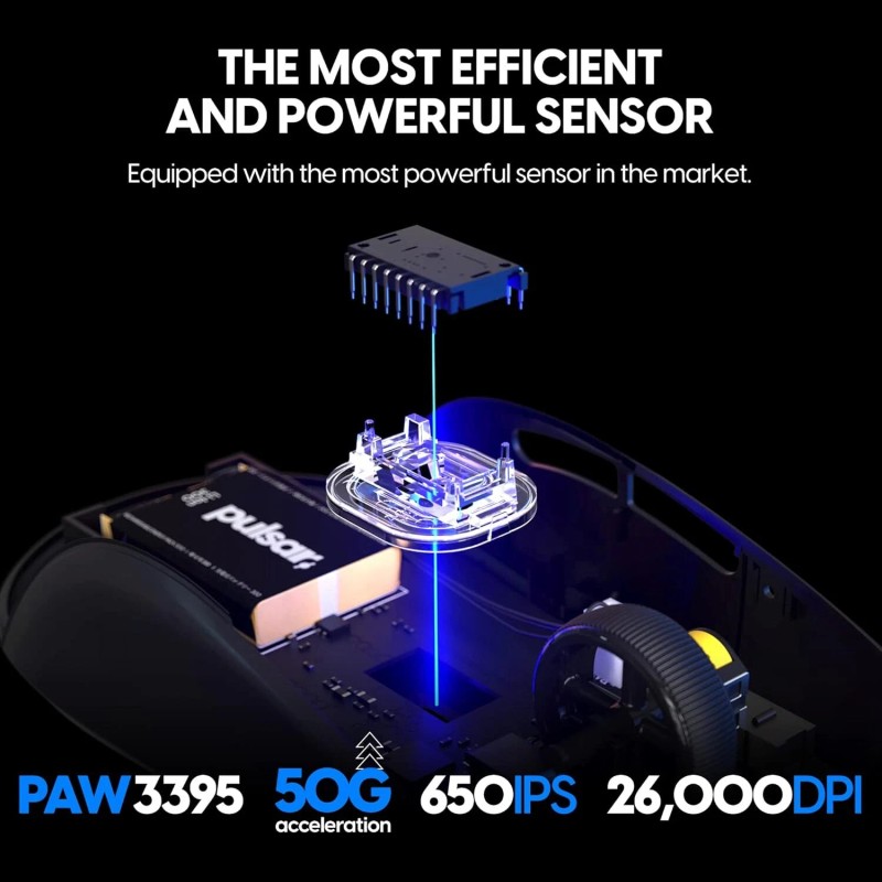 Pulsar Gaming Gears X2 V1 Symmetrical Wireless Gaming Mouse -