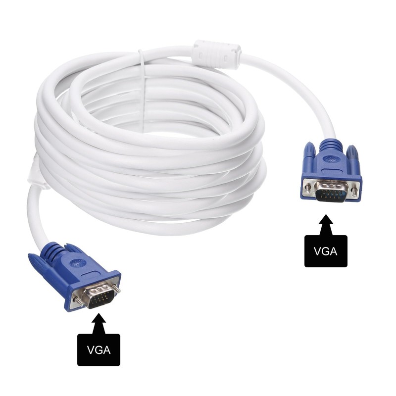 MECCANIXITY 10M/33ft Male-to-Male VGA Cable for Computer, Projector