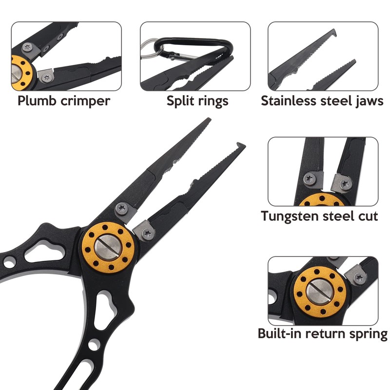 Fishing Pliers ValueHall Split Ring Pliers Hook Remover Fish Holder