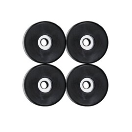 yhoparts 192310GS Air Compressor Anti Vibration Foot Pad Rubber Feet Foot Mount No.219 for Many Compressors, Generators, Pressure Washers Anti Vibration Foot Pad 1-1/2" D, 3/4" H, 1/4"Hole (4-Pack)