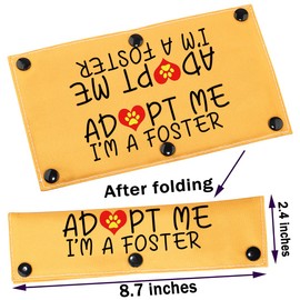 PWHAOO Adopted and Adored Dog Adopt Me Leash Sleeve Adopt Me Leash Sleeve New Puppy Dog Leash Wrap Gift (Adopt ME I'm A Foster Sleeve)