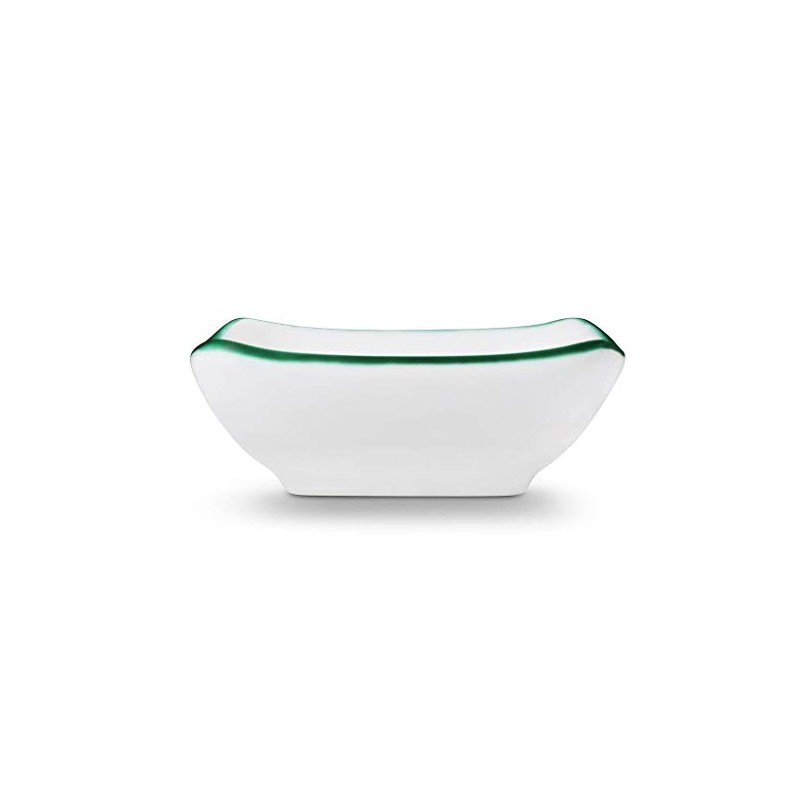 GMUNDNER KERAMIK Manufaktur 0324SAQU09 Green Deer Schälchen quadratisch 9 x