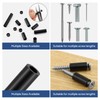 250PCS Black Nylon Round Spacer Assortment Kit ID 6MM OD