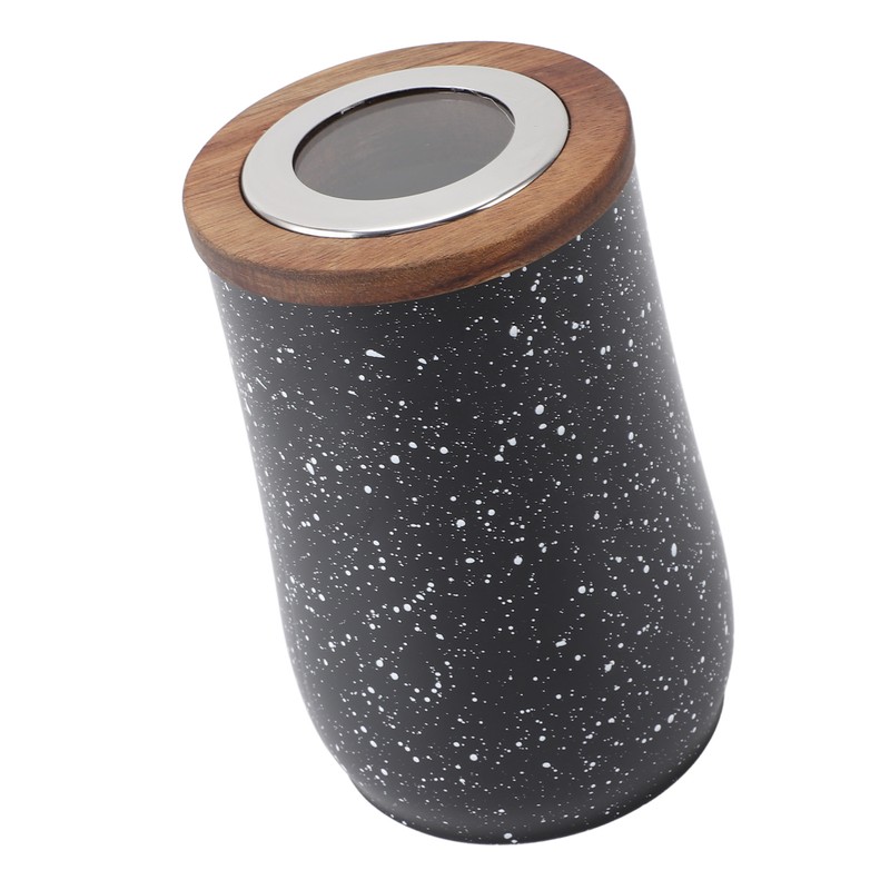 Coffee Bean Canister Airtight Stainless Steel Visible 800ml with Spoon