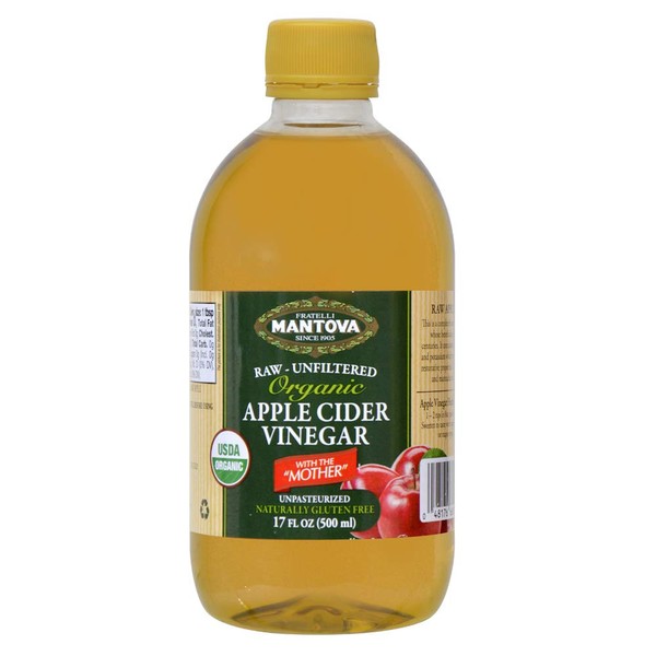100% Raw-unfiltered Organic Apple Cider with "The Mother" 17 Oz (Pack of 6)
