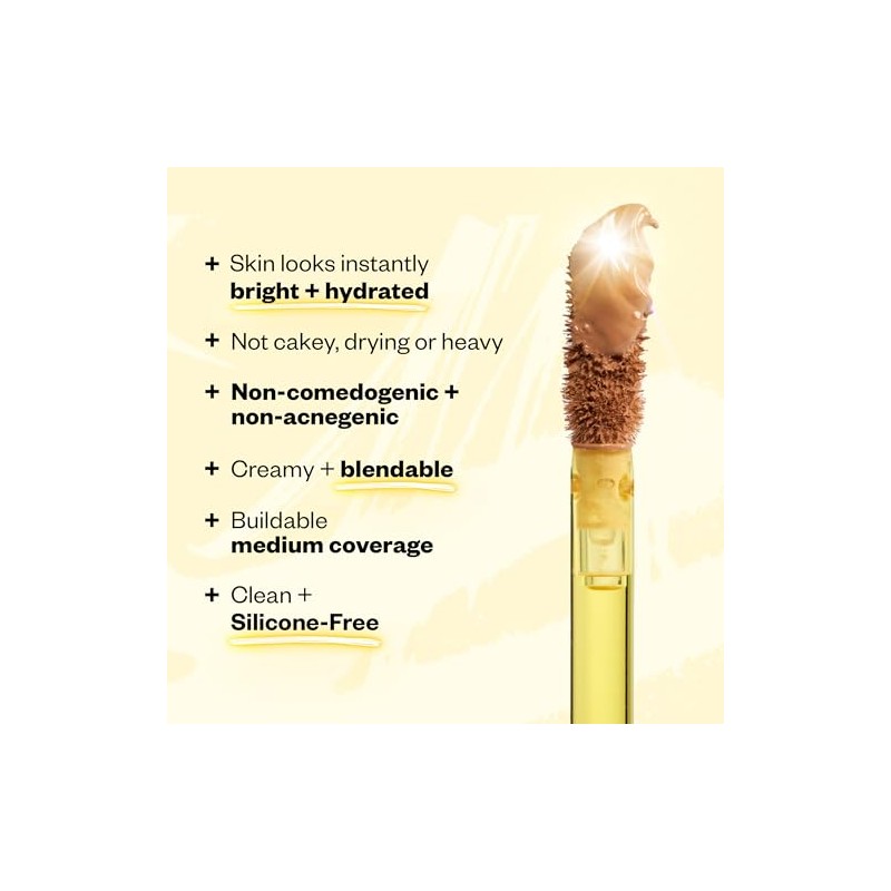 Kosas- Corrector Mini Revealer: maquillaje de cobertura media, oculta ojeras