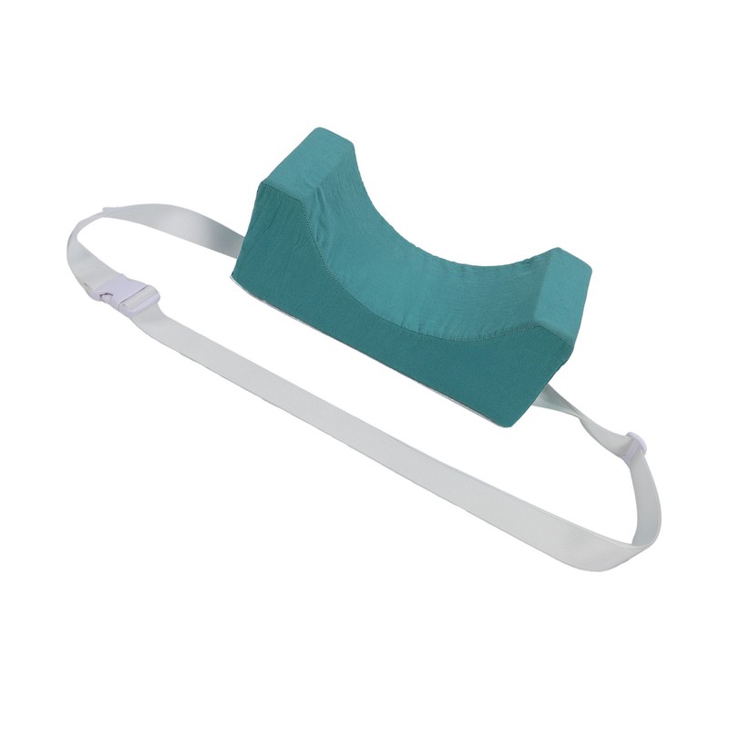 Head Positioner Pillow Green Cotton Cloth Comfortable Breathable Adjustable Neck