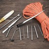 12Pcs Stainless Steel Paracord Stitching Set Paracord Needle with Storage
