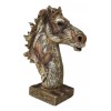 Faux Driftwood Equine Beauty Mustang Horse Head Desktop Plaque Sculpture