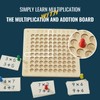 Asweets 2 in 1 Wooden Montessori Multiplication Addition Board Game