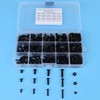 440 Pieces Screws Set M3 M4 M5 Steel Flat Head