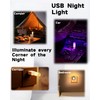 LED Car Interior Light, Touch Control USB Night Lamp, Retro