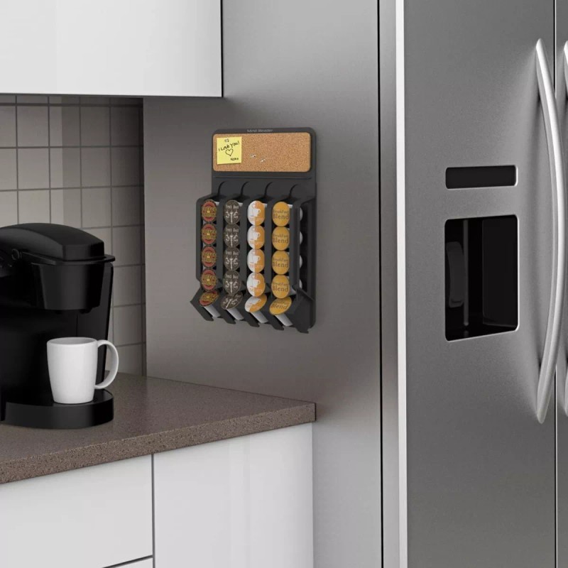 Escanver Porta 20 Capsulas Café K Cup Organizador Refrigerador Pared