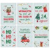 Set of 12 German-language Christmas cards, lovingly designed postcards for