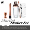 4 Pcs Cocktail Set Mixing Tools for Drinks, Raisaplin Stainless