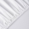 100% Cotton Queen Size Fitted Sheet, White