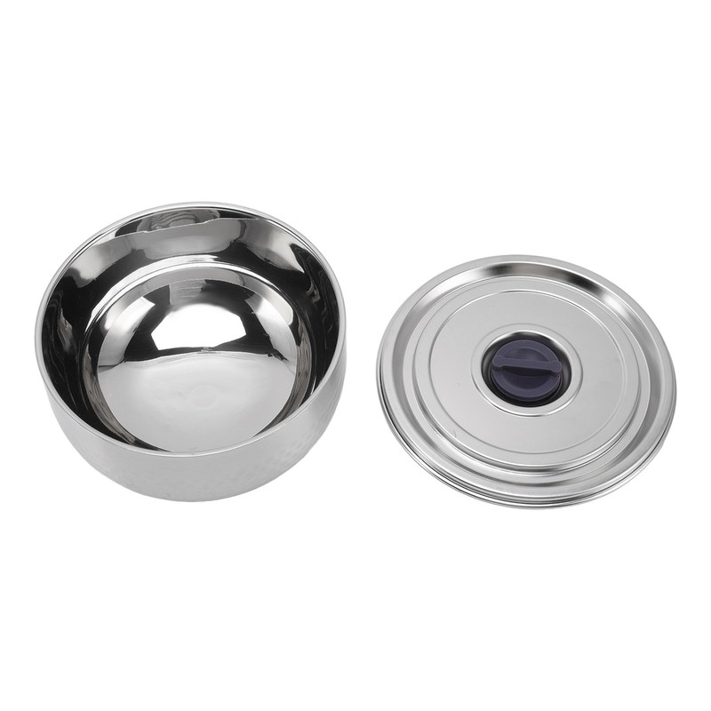Stainless Steel Bowl 2 Layer Rustproof Thermal Insulation for Rice