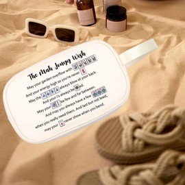 PXTIDY Mah Jongg Wish Clear Kulturtasche Love Mahjong Geschenk Mahjong Spieler Transparente Kosmetiktasche Mahjong Brettspiel Aufbewahrungstasche, beige, Kulturbeutel