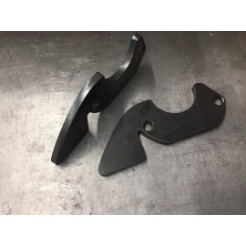 Highley's Hot Rods 1935 1936 Ford Rear Radius Rods Wishbone Mounts 35 36 brackets 3" Axle Stock