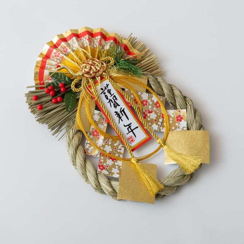 Hideshime KJ-03 New Year Ornament, Shimenawa, Entrance Wreath, Kinju, Spring