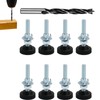 Leveling Feet M8×50mm – 8-Pack Adjustable Furniture Leg Levelers +