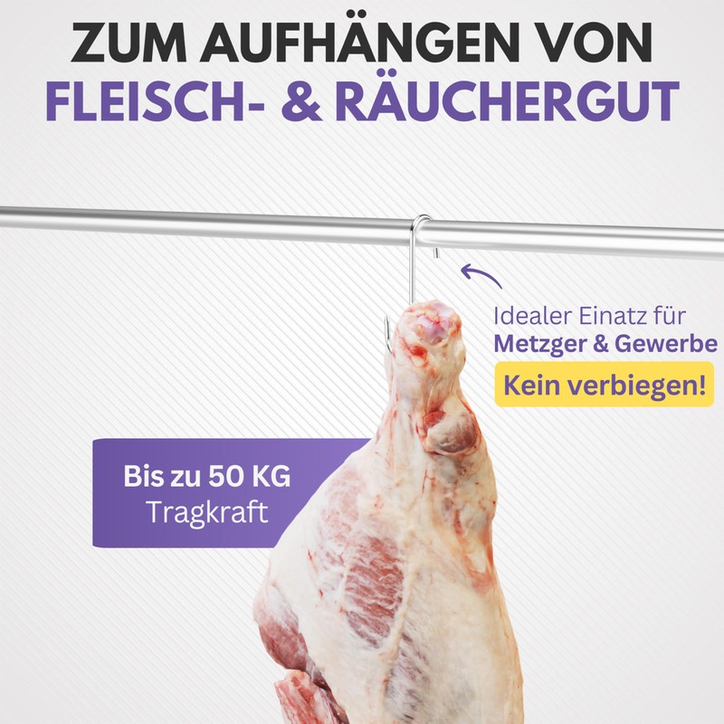 Filzada 6 x XXL Butcher Hooks Stainless Steel – 65
