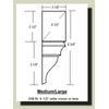 Crown Molding Corner 135 Degree Inside Block Fits 4 1/2-4