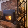 YOHSNOR Indoor Firewood Rack - Adjustable Storage Holder for Fireplace
