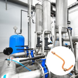 SOLUSTRE Air Compressor Exhaust Tube Replacement, Aluminum High Pressure Pump Head Connecting Pipes Air Compressor Accessory