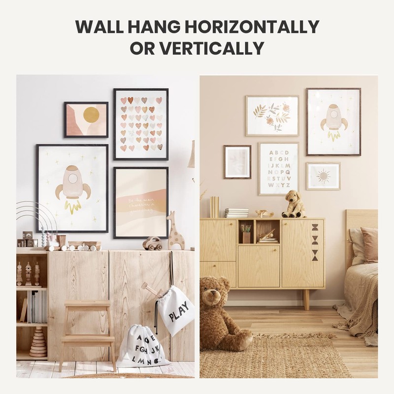 (11x14 in | 28x36 cm) Natural Solid Oak Wood Picture