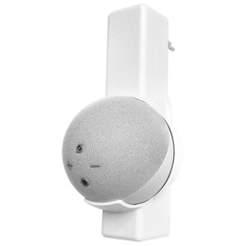 Dot (4th Generation) Socket Mount Wall Mount - Developed in Germany - Space-saving Solution, Mounting without Drilling, No Glue, dw4you Dot 4 Holder (White)