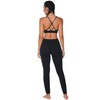 Sunzel Sports Bra for Women V Neck Criss Cross Back