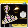 Vicloon 2PCS Light Up Princess Crown and Wands, Princess Dress
