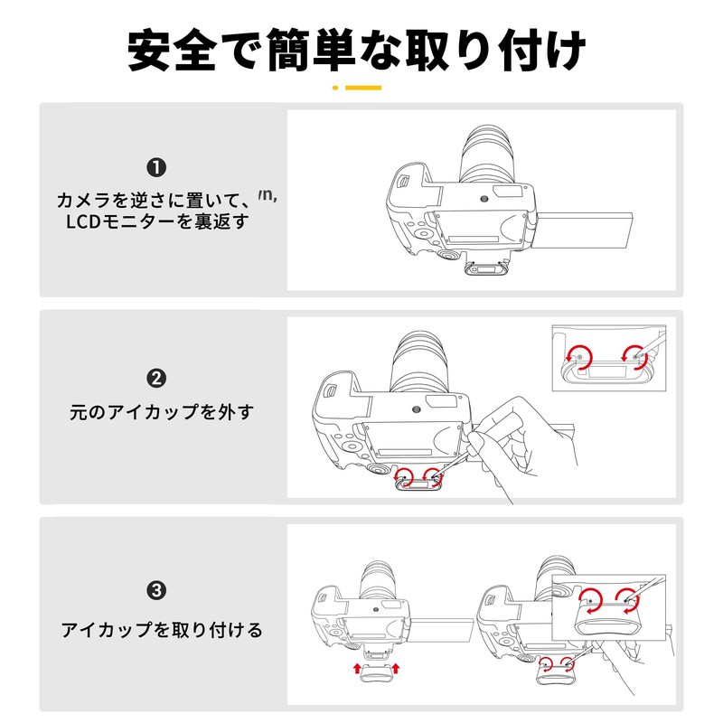 JJC Magnifying Round Eyecup for Canon EOS R5 Mark II